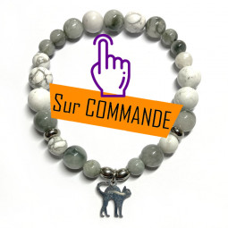 Bracelet Boules en Howlite...