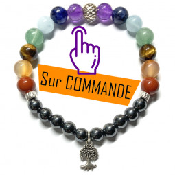 Bracelet Boules 7 Chakras &...