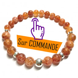 Bracelet Boules en Agate...