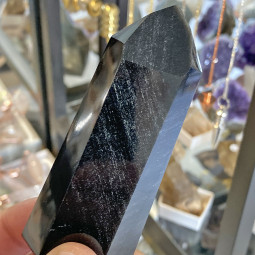 Pointe en Obsidienne Argentée de 130 Grammes