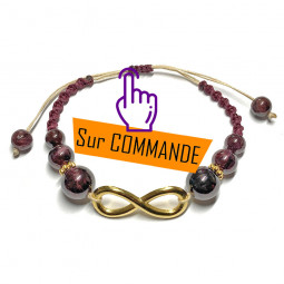 Bracelet Boules Macramé en...