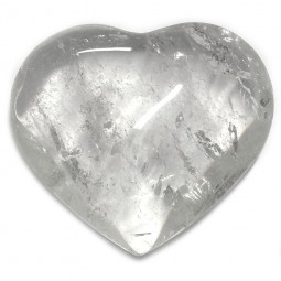 Coeur en Cristal de Roche - 100 Grammes