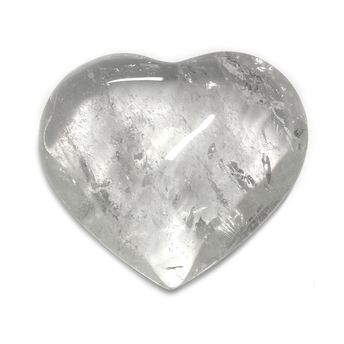 Coeur en Cristal de Roche - 100 Grammes