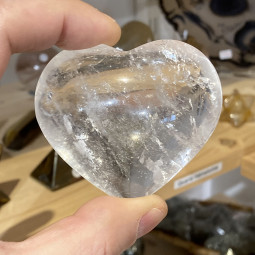 Coeur en Cristal de Roche - 100 Grammes