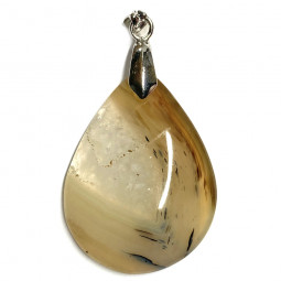 Pendentif en Agate Dendrite Goutte
