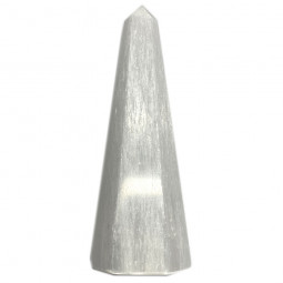 Obélisque en Sélénite de 16 cm de Haut