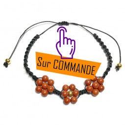 Bracelet Boules Macramé en...