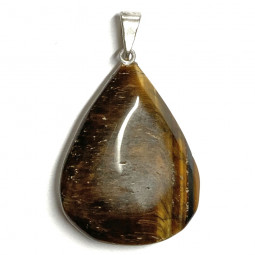 Pendentif en Oeil de Tigre - Goutte de 3 cm