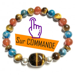 Bracelet Boules 3 Pierres