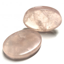 Galet Plat de Quartz Rose pour Chakra