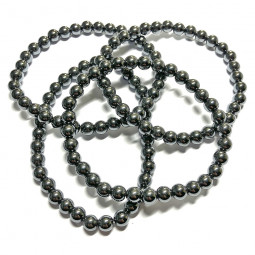 Bracelet en Hématite Boules de 6 mm