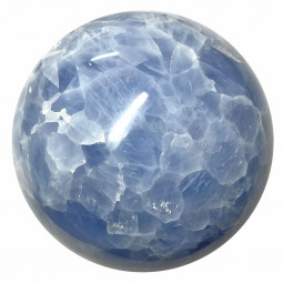 Sphère en Calcite Bleue - 68 mm