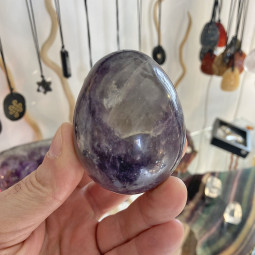 Oeuf en Lépidolite Violette - 230 Grammes