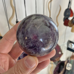 Sphère en Lépidolite Violette - 326 Grammes