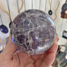 Sphère en Lépidolite Violette - 780 Grammes