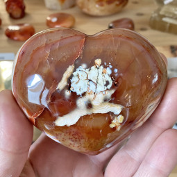 Coeur en Cornaline 320 Grammes