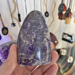 Forme libre en Lépidolite Violette - 320 Grammes