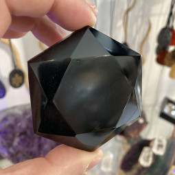 Hexagone en Obsidienne Noire - 110 grammes