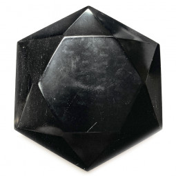 Hexagone en Obsidienne Noire - 110 grammes