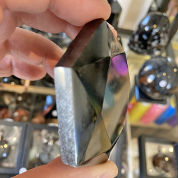 Hexagone en Obsidienne Noire - 110 grammes