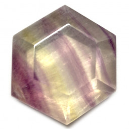 Hexagone en Fluorite Multicolore - 38 Grammes
