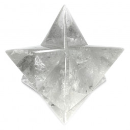 Merkaba en Cristal de Roche - 370 Grammes