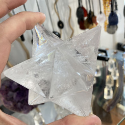 Merkaba en Cristal de Roche - 370 Grammes