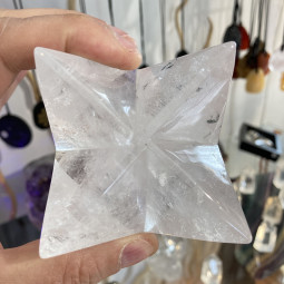 Merkaba en Cristal de Roche - 370 Grammes