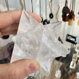 Merkaba en Cristal de Roche - 370 Grammes