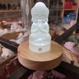 Grande Statuette Bouddha en Sélénite