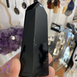 Pointe en Obsidienne Noire - 154 Grammes