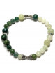 Bracelet Boules en Agate Mousse & en Jade