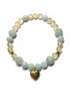 Bracelet en Citrine & Aigue Marine