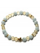 Bracelet en Aigue Marine & en Citrine