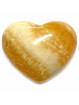 Coeur en Calcite Orange