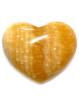 Coeur en Calcite Orange