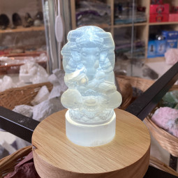 Statuette Ganesh en Sélénite