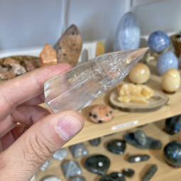 Pointe Vogel en Cristal de Roche - 8 cm