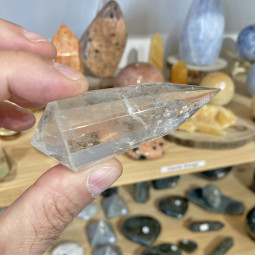 Pointe Vogel en Cristal de Roche - 8 cm