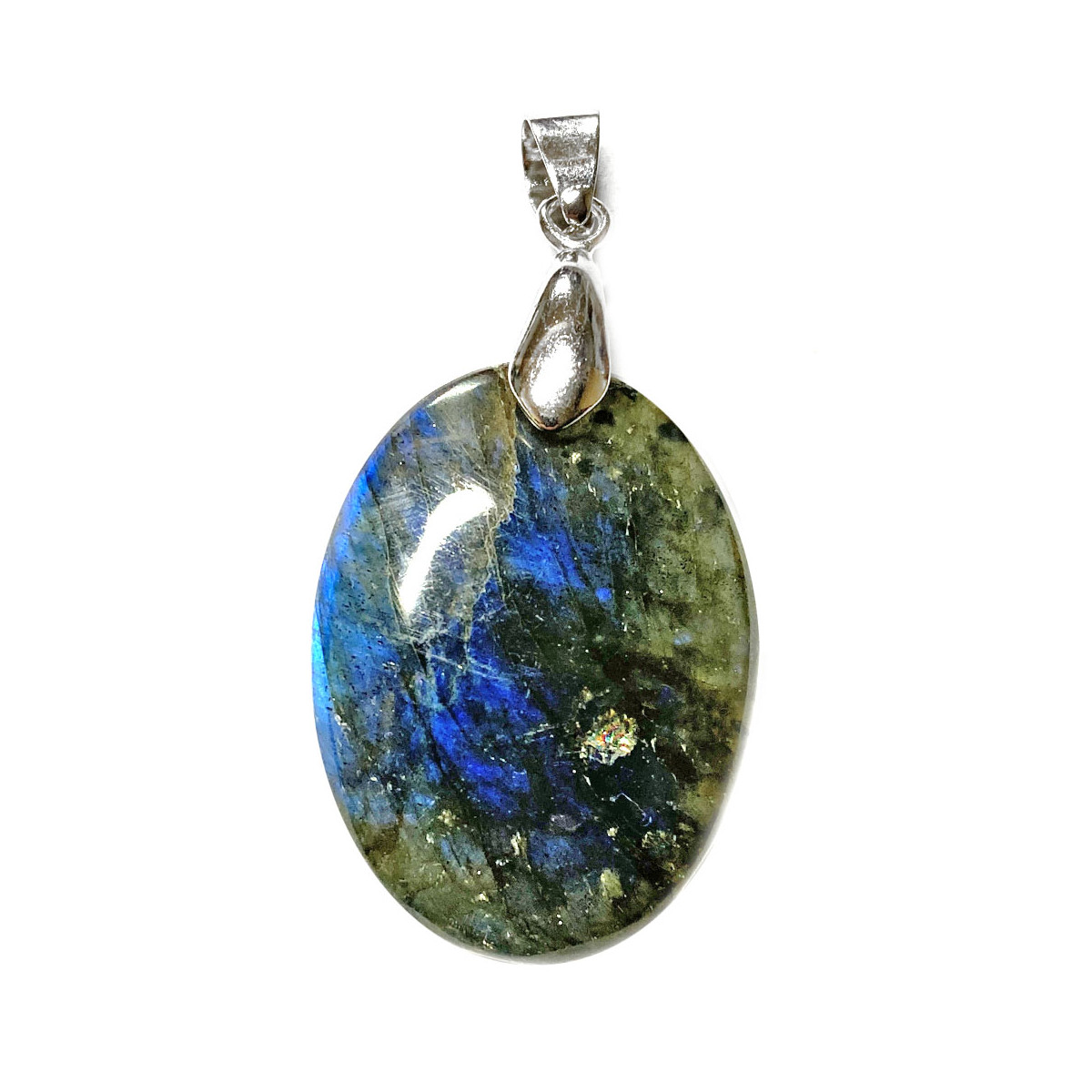 Pendentif en Labradorite - Forme ovale