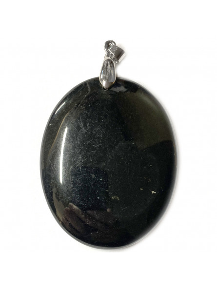 Pendentif Ovale en Obsidienne