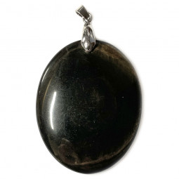 Pendentif en Obsidienne Ovale
