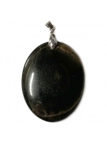 Pendentif en Obsidienne Ovale