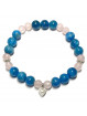Bracelet Boules en Apatite & Quartz Rose
