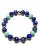 Bracelet Boules en Lapis Lazuli & Amazonite
