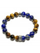Bracelet Boules en Lapis Lazuli & en Œil de Tigre