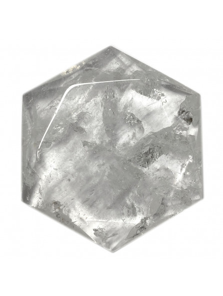 Hexagone en Cristal de Roche - 40 Grammes