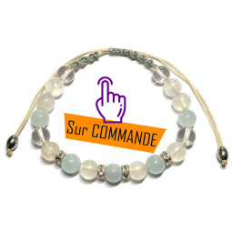 Bracelet Boules Macramé en...