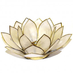Bougeoir Photophore Lotus Blanc