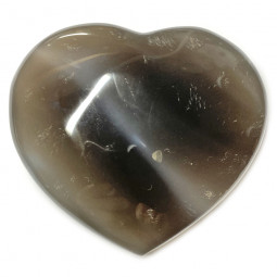 Coeur en Agate Grise - 235 Grammes